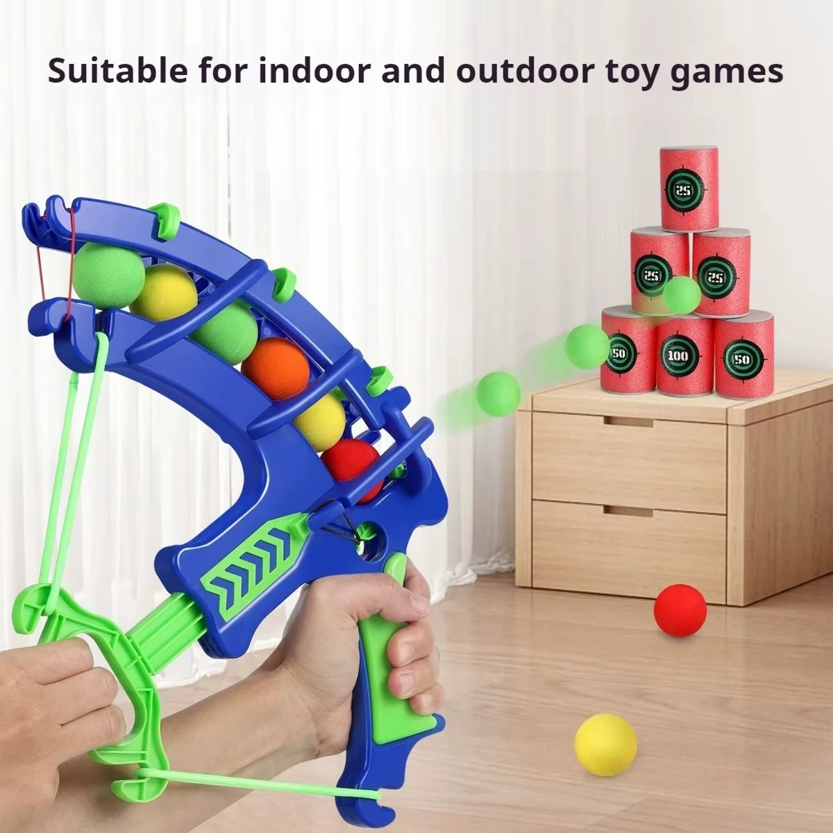 Outdoor Sport For Kids - Pistolet à bulles automatique avec cible