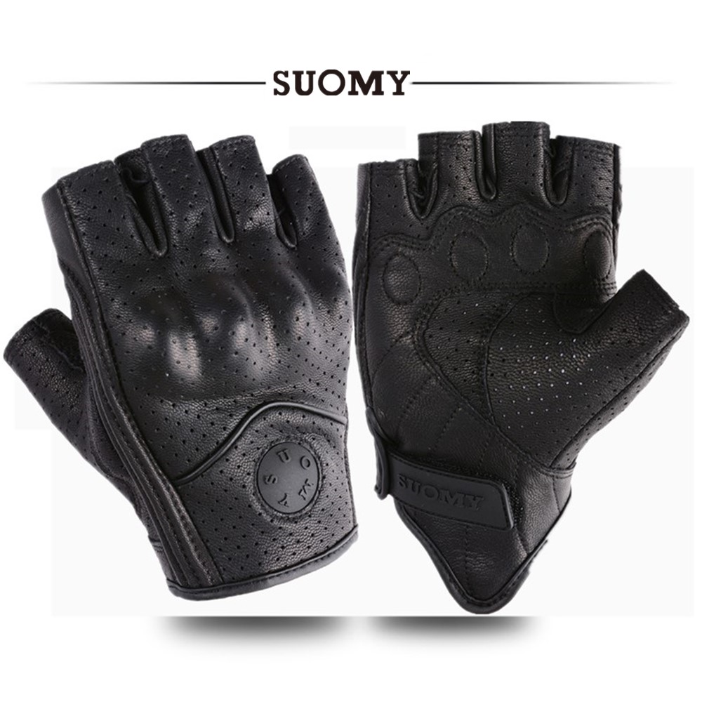 Horse Riding Glove - Gants de moto demi-doigt d'été rétro