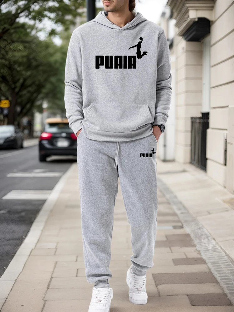 Outdoor Sports Outfit - Ensemble Homme/Haut à Capuche/Pantalon 2026 Automne