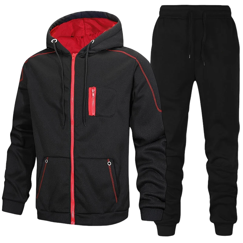 Outdoor Sports Outfit - Ensemble de survêtement décontracté automne-hiver pour